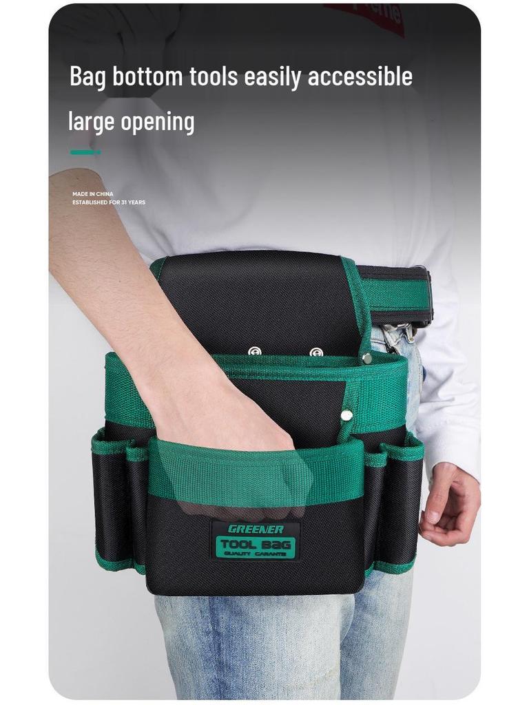 Sturdy Multifunctional Tool Belt Pouch for Electricians & Carpenters