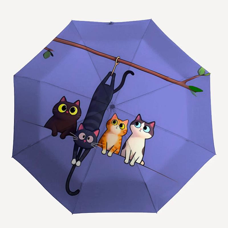 

1pc Cats Branch Umbrella That Opens Closes Automatically Perfect Gift with a Convenient Folding Mechanism 61