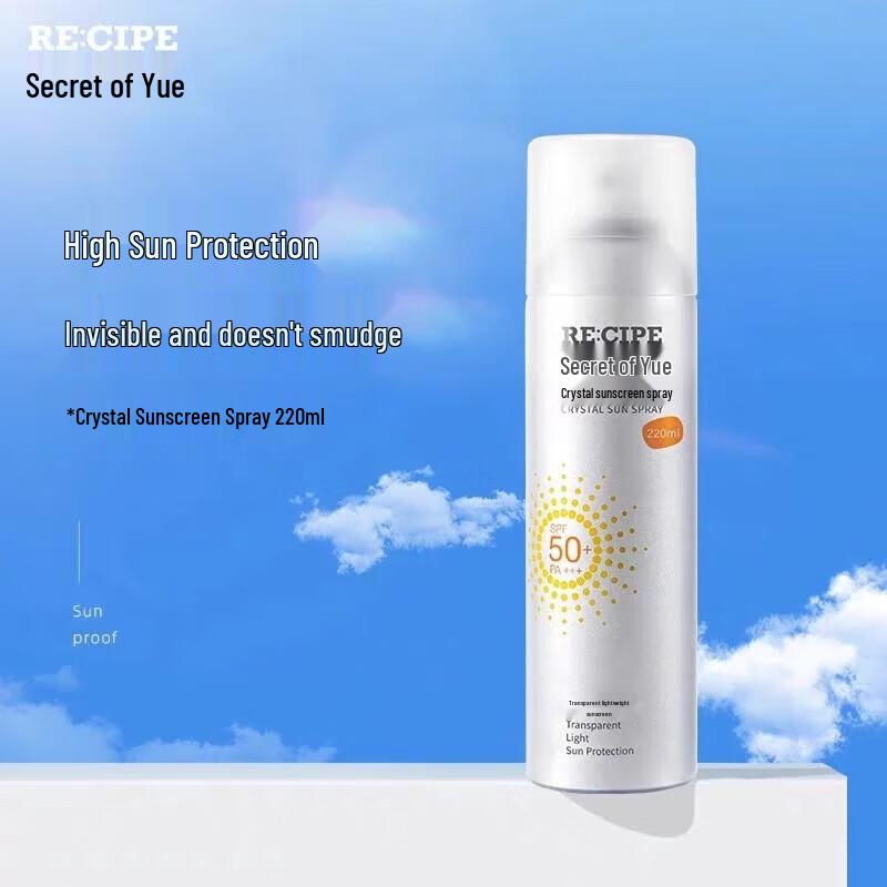 RE:CIPE Кристальный солнцезащитный спрей SPF50+ PA++++ 220 мл