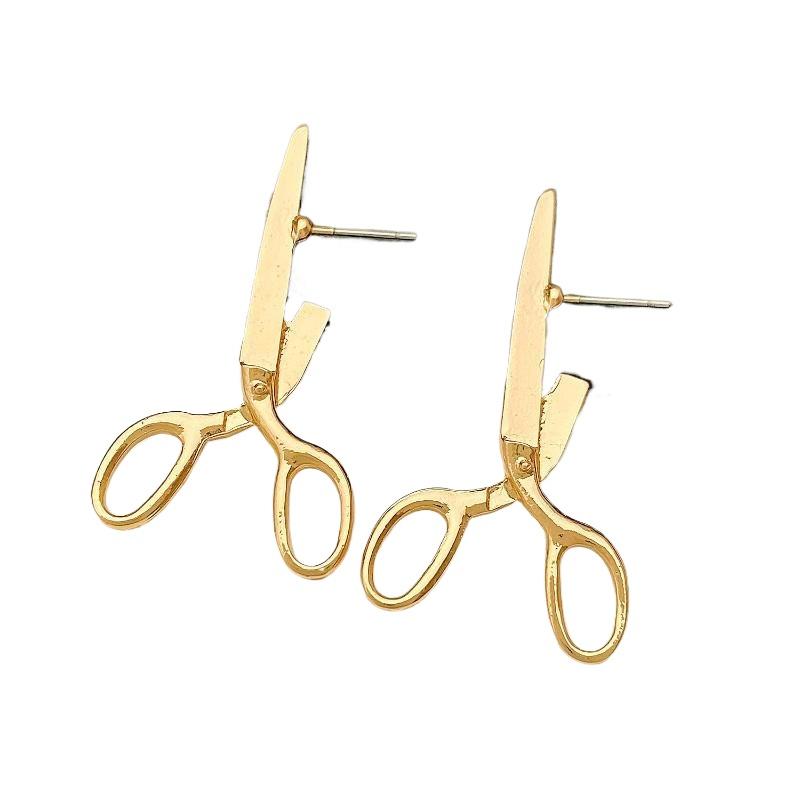 NEW Party Holiday Gift Creative Retro Scissors Ear Studs For Women Fashion Hip Hop Rock Earrings