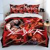 Art Style Unique Slayer Heavy Metal Band Music Bedding Set Queen/King Size Duvet Cover Comforter Soft Bed Sheet Set Home Decor