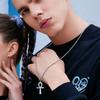 My Shape Egypt Eye of Horus Ankh Cross Necklaces for Men Women Stainless Steel Pendant Necklace Religious Jewelry Gift Vintage