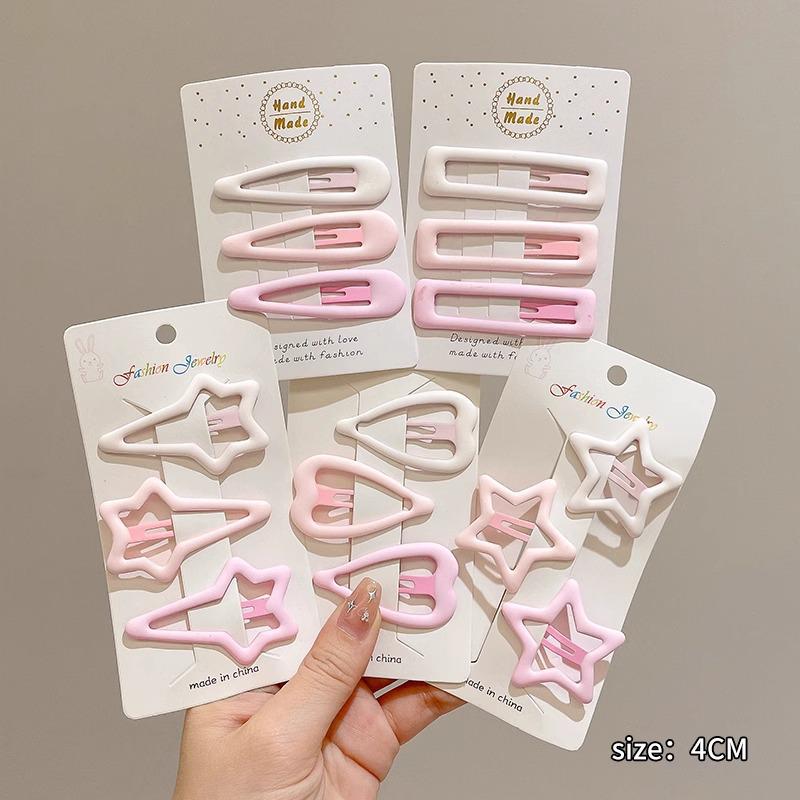 Y2K Dopamine Color Pentagram Small Hair Clip for Women & Kids - Cute Bangs & Side Hair Accessory