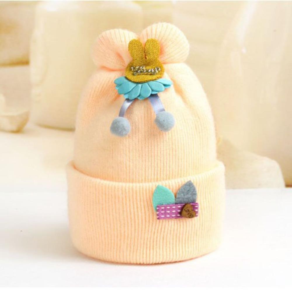 

Осенне-зимняя шапка для новорожденных с вышивкой, теплая детская шапка, практичная шапка Baobao