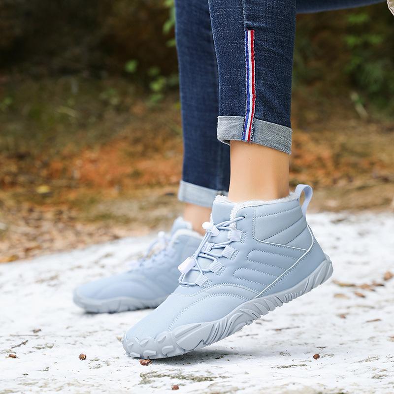 New Cotton Shoes for Men and Women Winter Velvet Thickened Warm High-top Couple Snow Boots Non-slip Waterproof Hiking Shoes