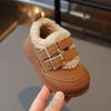 Children Plush Warm Shoes Girl Winter Fashion Korean Style Soft Thick Sole Anti-slippery Versatile Chic Casual Shoe