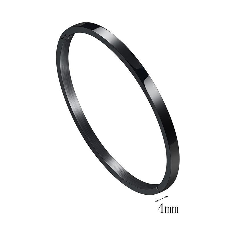 Personalized Bracelet for Women Female Width 4/6mm Custom Engraved Name Bracelets Bangle Stainless Steel