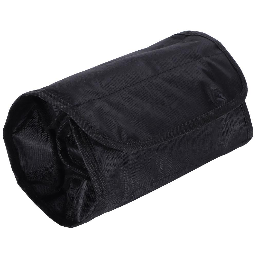 

Polyester Cosmetic Bag Foldable Large Capacity Makeup Bag Portable Multi-Functional Cosmetic Case Toiletries Cosmetics and Tools чёрный