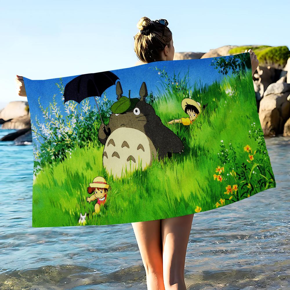 Anime Kawaii T-Totoros Beach Towel For Kids Personalized Bath Towel Pool Towel Vacation Gift Picnic Towel Party Gift