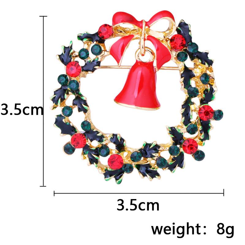 Christmas Brooch Set Santa Snowman Tree Pin Popular In Europe & US | Festive Lapel Pins for Xmas Sweater Decoration Men Women Body Accessories