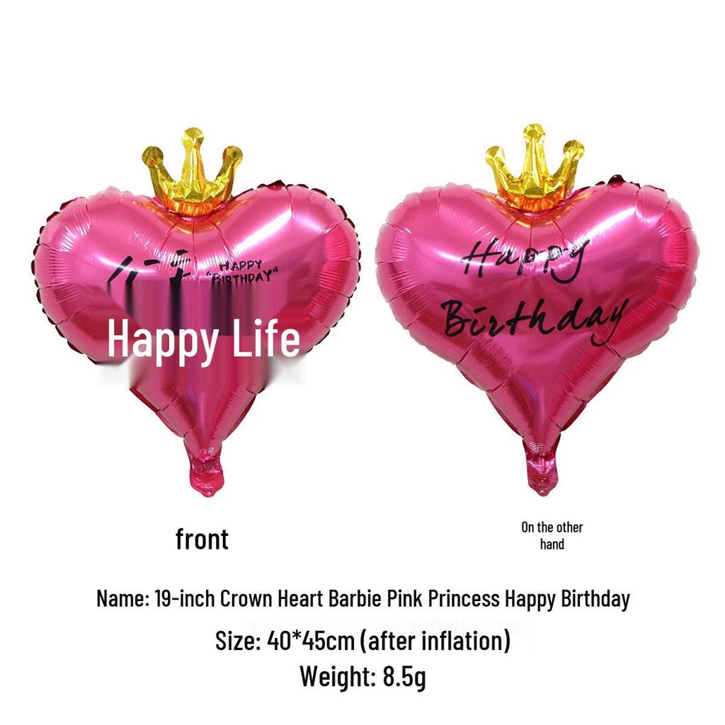 Heart-shaped Aluminum Foil Balloon - 18-inch Valentine's Day Confession Balloon