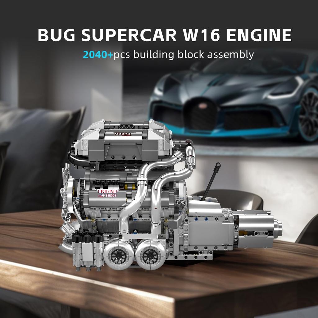 Mould King 10201 W16 Adult Internal Combustion Engine Building Kit