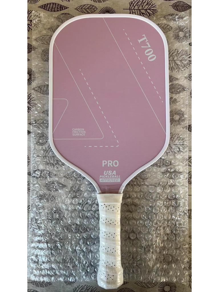 T700 Carbon Fiber Pickleball Paddle with Cloth Texture Frosting, 16mm Thickness, Professional Competition Quality.