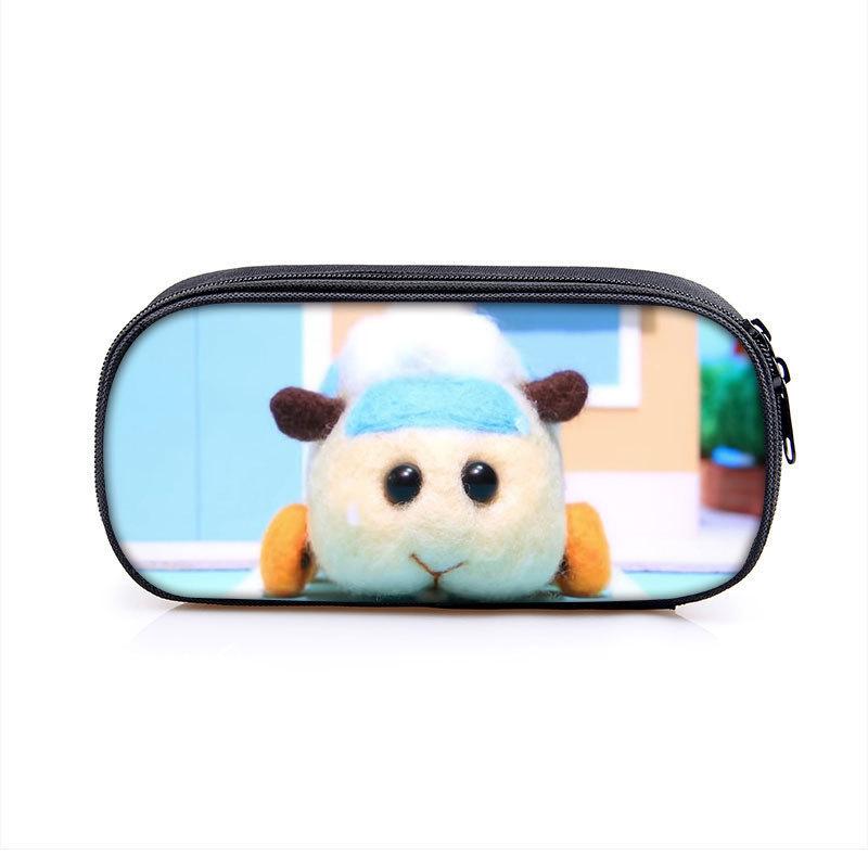 Pui Pui Kids Pencil Case With Nylon Material For School And Travel Style A