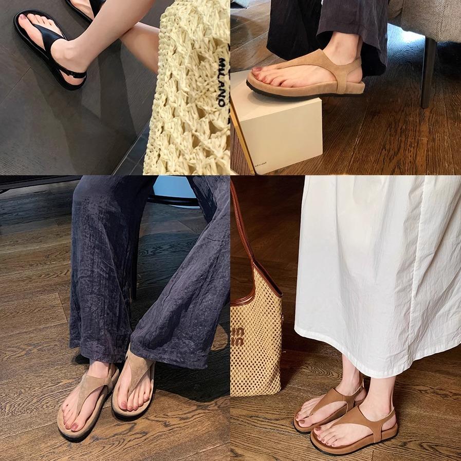 Schafsfellversion von Traubenmutter mit dem gleichen minimalistischen Temperament Flip-Flops Retro-Zehen Urlaub dicksohlige Nischen-Römersandalen