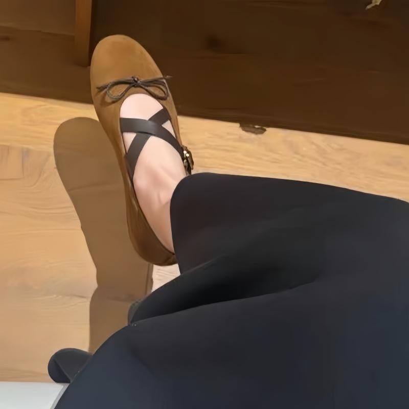 Fashion Mary Janes Elegant Women Flat Shoes 2025 New Fashion Round Toe Cow Leather Ballet Flats Casual Comfortable Shoes Zapatos Mujer