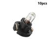 10pcs Wedge LED Instrument Bulb Warm White Panel Dash Light Replacement Halogen Bulb  Automobile