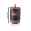 Keramik Vorratsbehälter Halter mit Holzdeckel Ornament Küche Kanister Lebensmittel