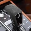 Alcantara Suede Car Gear Shift Collars Cover Decorative Gear Protection for Porsche Cayenne 2018 -2023 Gear Interior Accessories