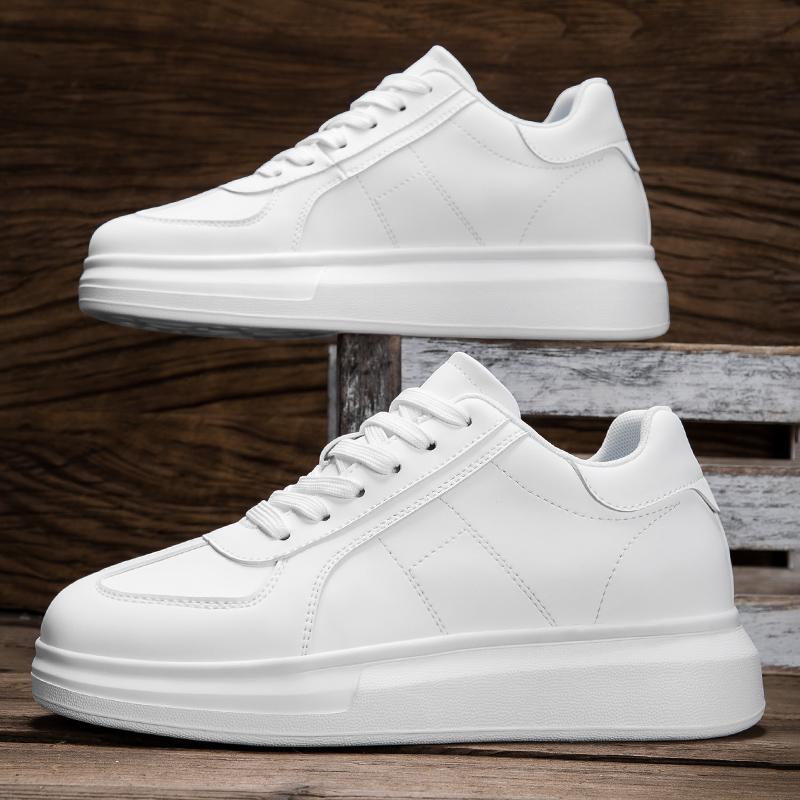 Genuine Leather Mens Sneakers Fashion Casual Shoes Leisure Male Skateboard Footwear Thick Bottom Tenis Masculino Vulcanized Shoe