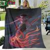 Famous Film Role Nezha Printed Soft Blanket Living Room Bedroom Sofa Bed Blanket Gift Portable Picnic Blanket Luxury Gift