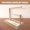 Practical Wood Rack Elegant Jewelry Organizer Accessories Display Stand for Women Girls Jewellery Storage Shelf