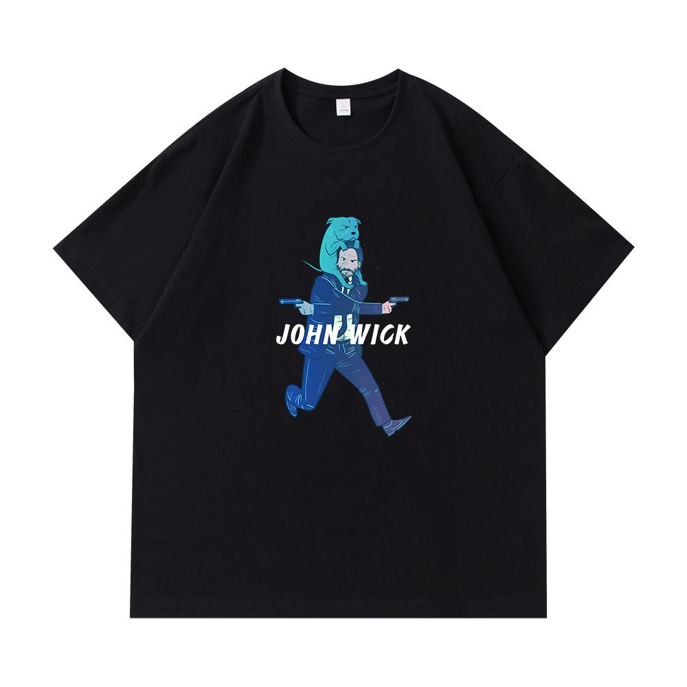 Fastpaced Pursuit 4 John Wick Keanu Reeves Pure Cotton T Shirt Unisexs Clothing and Womens Clothing 2026 Summer New TShirt