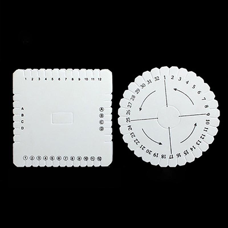 Round&Squarebracelet Knitting Disc Dis Tray Knitting Weavingjewelry Desgin Board