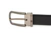 Daks Black Buckle Dd Logo Embossed Calfskin Belt Dbbe4f045bk