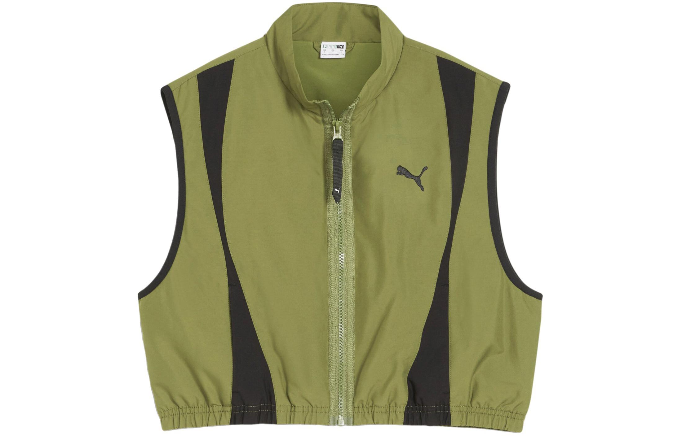 PUMA DARE To WOVEN VEST Women s Olive Green 626032-33 L