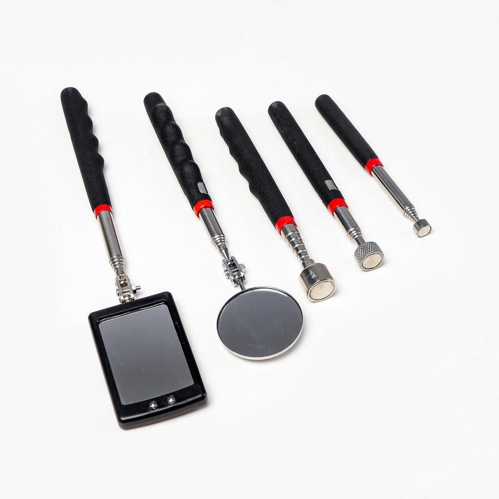 Telescopic Magnetic Inspection Mirror & Pickup Tool with Suction Cup
