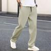 Men's Casual Elastic Waistband Drawstring Breathable Color Pants