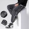 Pantalones Casuales de Pana Estilo Chino para Hombre con Parches de Cachemir Pantalones Deportivos Estilo Japonés Talla Grande para Otoño e Invierno