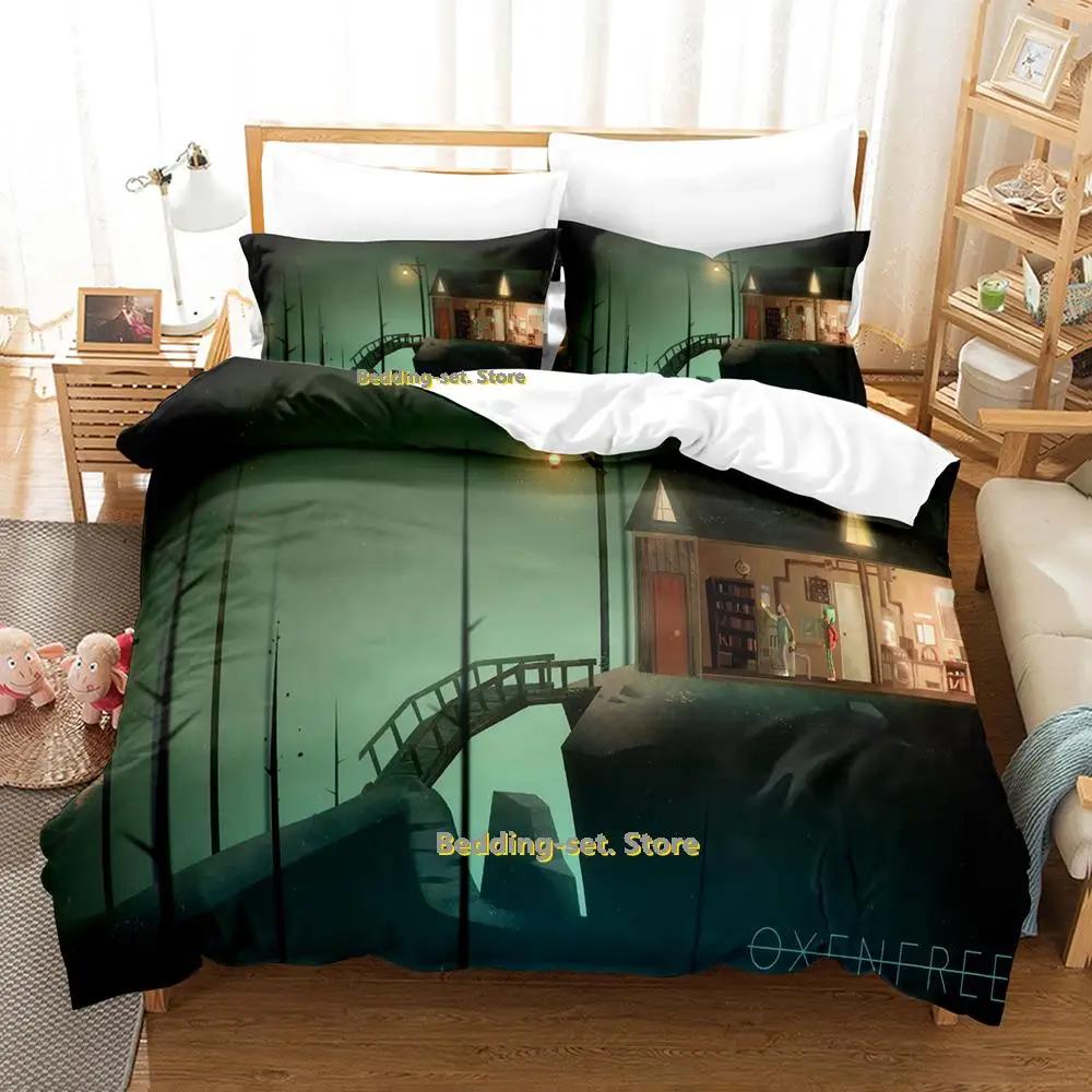 Game Oxenfree Bedding Set Single Full Queen King Size Bed Set Adult Kid Bedroom Duvetcover Sets Print Anime Bed Sheet Set