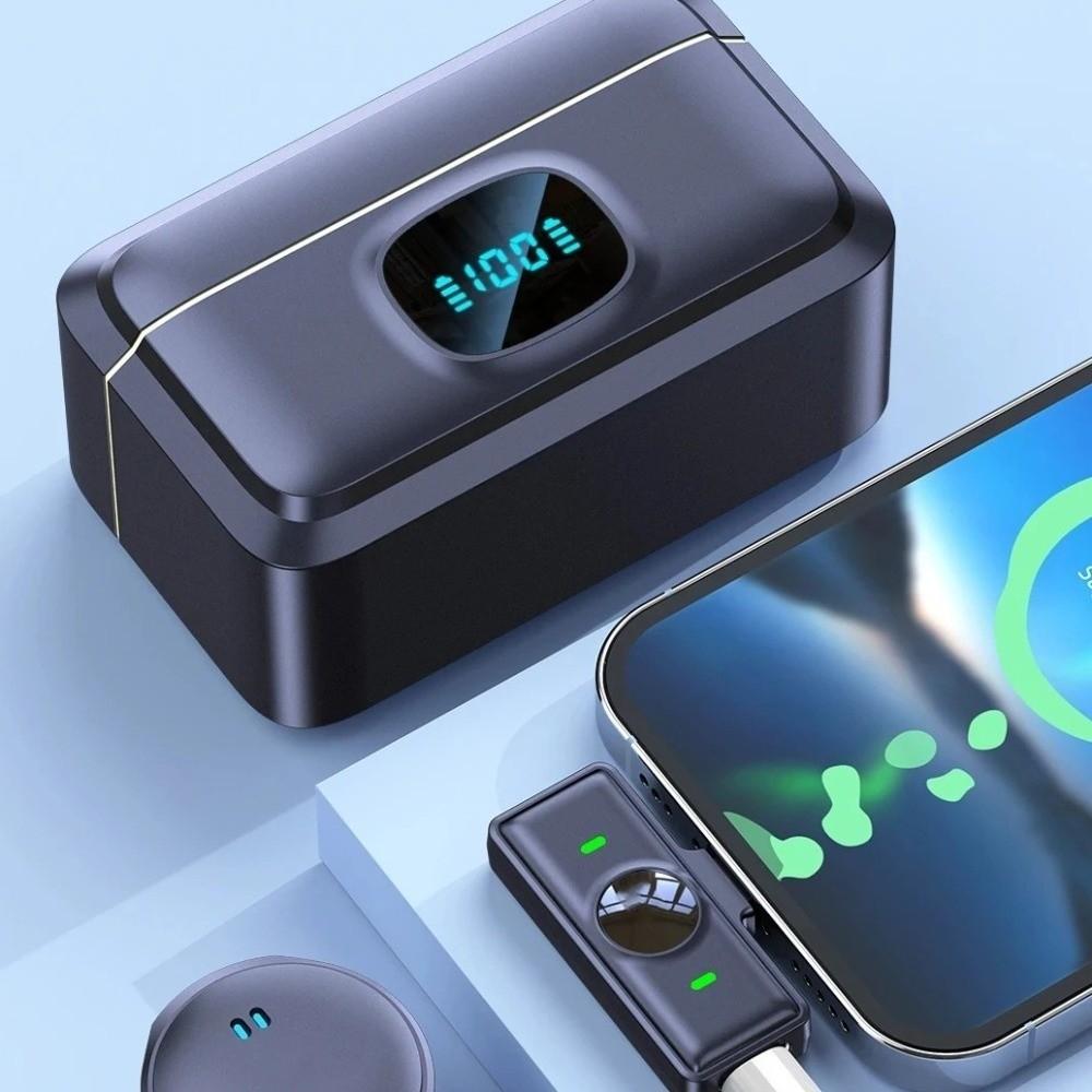 Noise Cancellation Wireless Microphone Magnetic Digital Microphone  Live Streaming