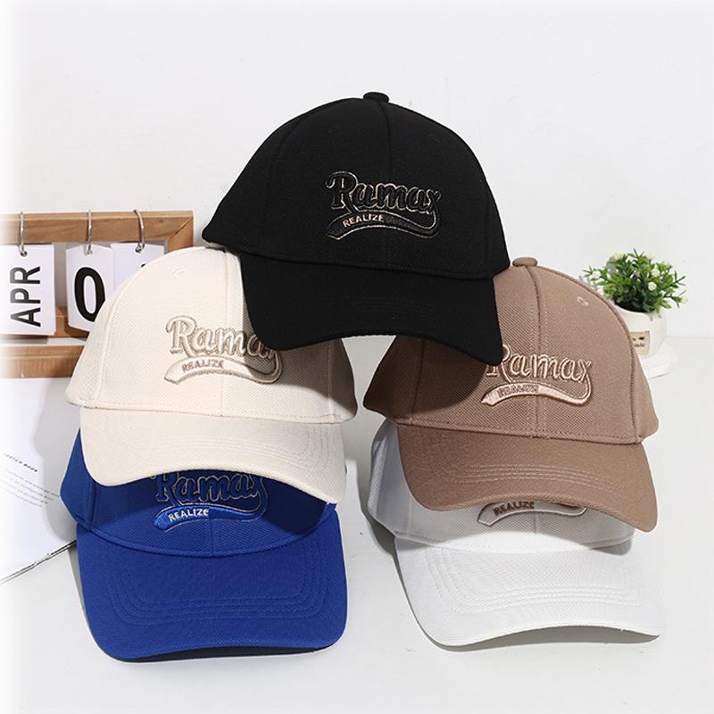 22 New Hard Top Three-dimensional Embroidery Big C Letter High-end Baseball Hat Men's and Women's Big Head Deep Top Cap