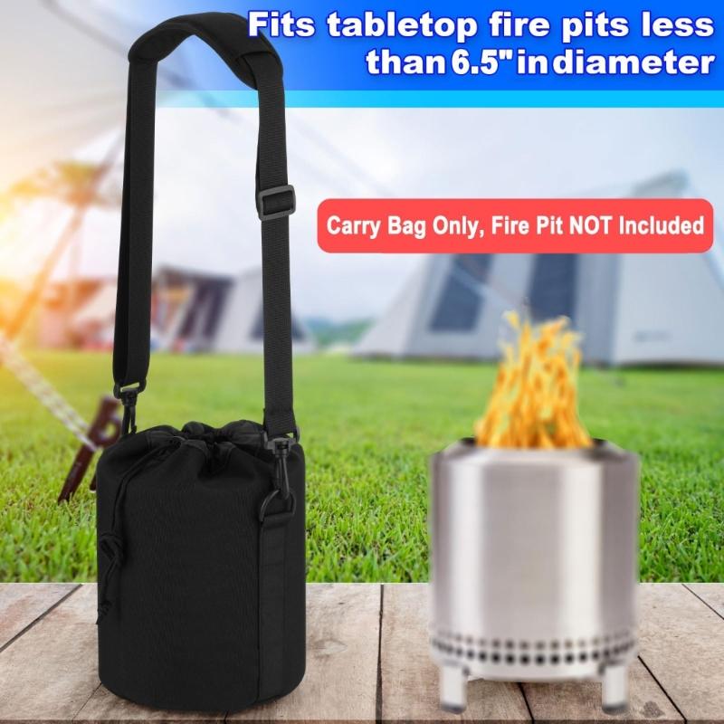 Strong Fire Pit Protective Bag Constructed from Thickened polyamide Includes Padded modifiable belt for Camping and Hiking excursions