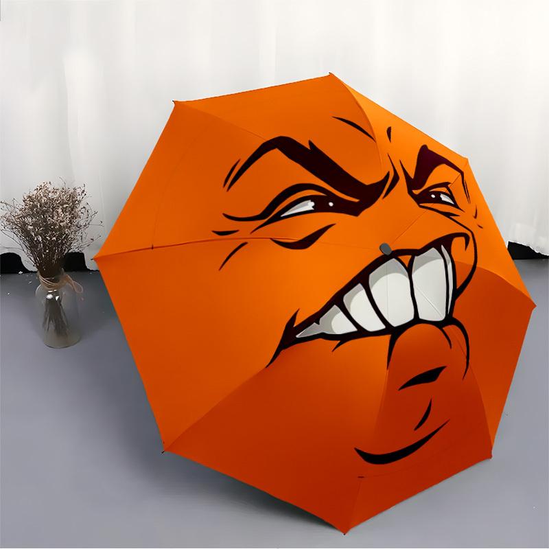 1PC Angry Ball Automatic Folding Umbrella Automatic Open/Close, Automatic Folding, 8-Rib Durable Frame, Portable Travel Umbrella 722
