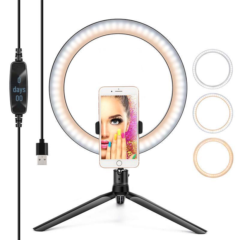 26cm LED Selfie Ring Light for Live Beauty, 10-Inch Fill Light