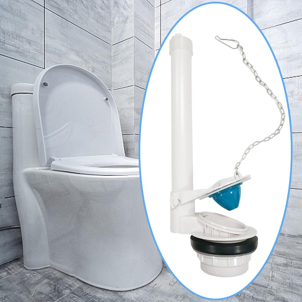 Toilet Flush Valve Repair Kit Easy Install with Flapper and Chain High Performance Toilet Cistern Wire Control Split Drain Valve
