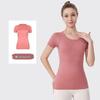 LU3.0 Women's Quick-Dry Short Sleeve Yoga Top for Fitness and Running
