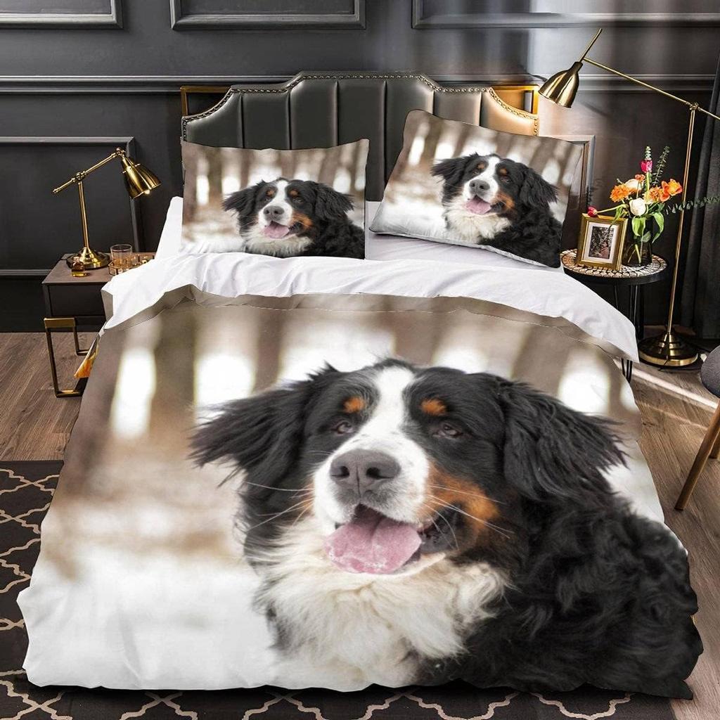 Berner Sennenhund Weiche Bettbezug Einzelbett Schöner Haustierhund Bettwäsche Set Für Junge Jungen Junge Mädchen Mikrofaser Schönes Tier Warme Deckenbezug 2/3