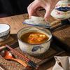6.5inch Japanese Style Ramen Bowl With Lid Ceramic Instant Noodle Bowl For Soup Rice Noodle And Porridge Kitchen Tableware