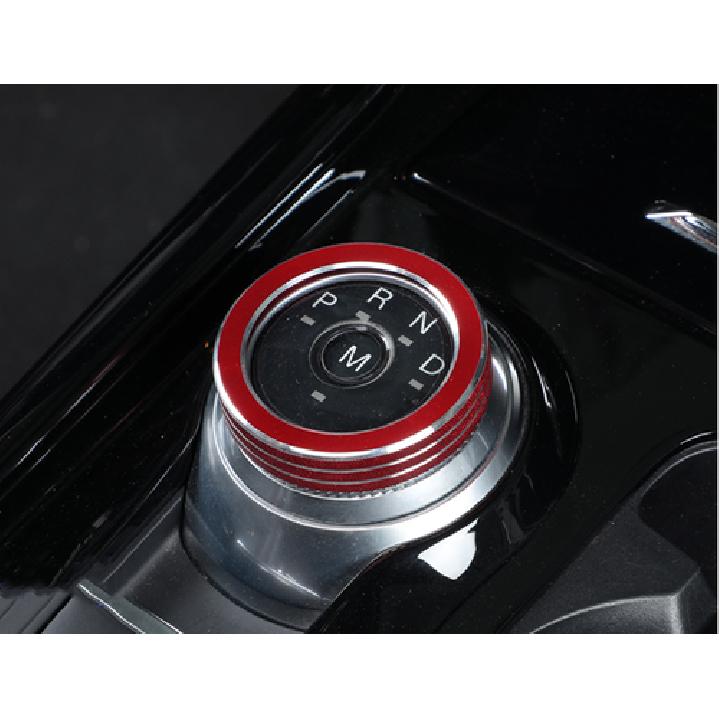 Alloy Red Gear Shift Box Adjust Knobs Ring Cover for Ford Explorer -