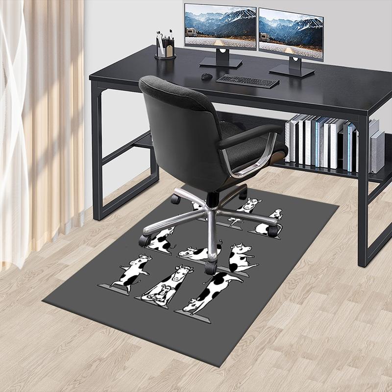 1PC yoga cow Extra Large Non Slip Floor carpet, Office, family, bedroom Large Area Rug Indoor Rugs, Vibrant Colors