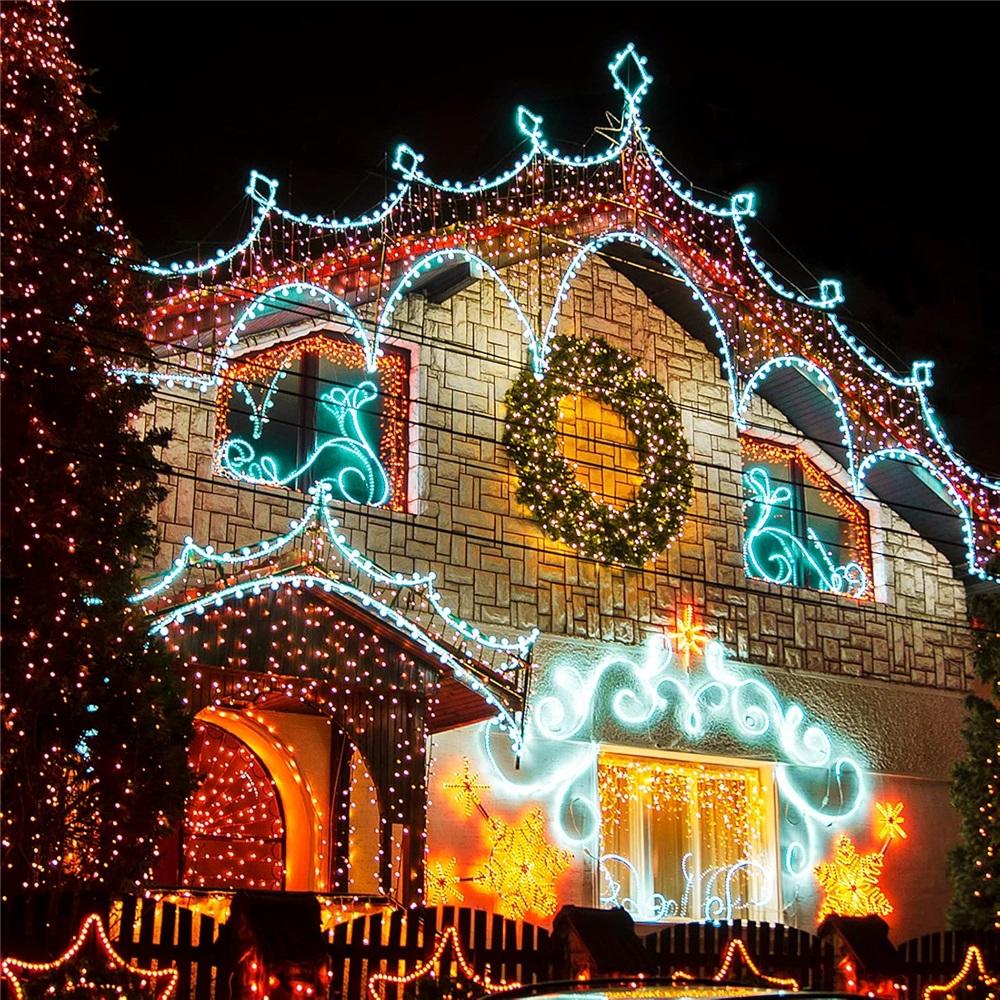 60 Metal Grooved Hooks Christmas Lights Hooks Weatherproof Light Clip Hooks For Hanging Christmas Decorations Outdoor String Lights, Party Decorations