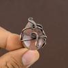 Natural Strawberry Quartz Gemstone Copper Wire Wrap Gift Ring Size 5.5 H1p76