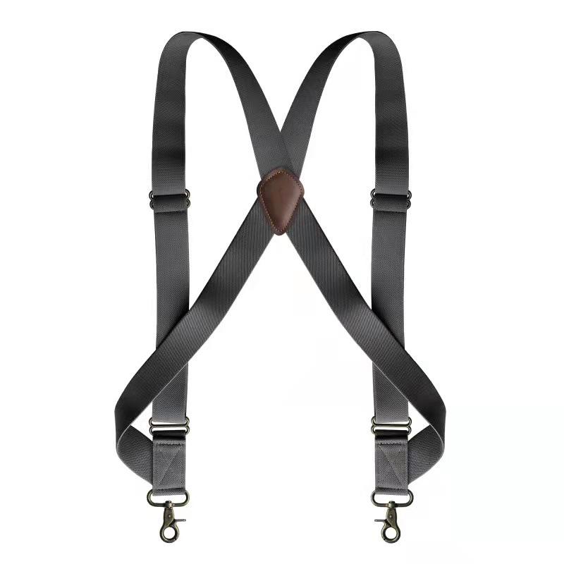 Men's Dual-Hook Outdoor Workwear Suspenders with Side Strap Buckle