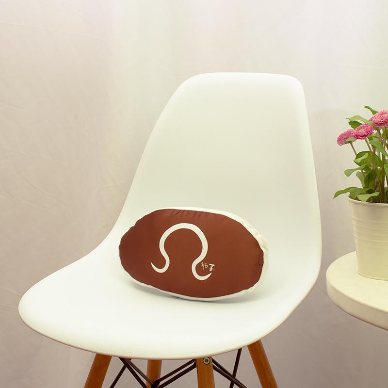 

Гонг Сатин Подголовник для автомобиля Домашняя прикроватная тумбочка Кабинет Поясная подушка Мультяшная подушка из ПП хлопка Защита шеи Ленивый человек 8*30/150g