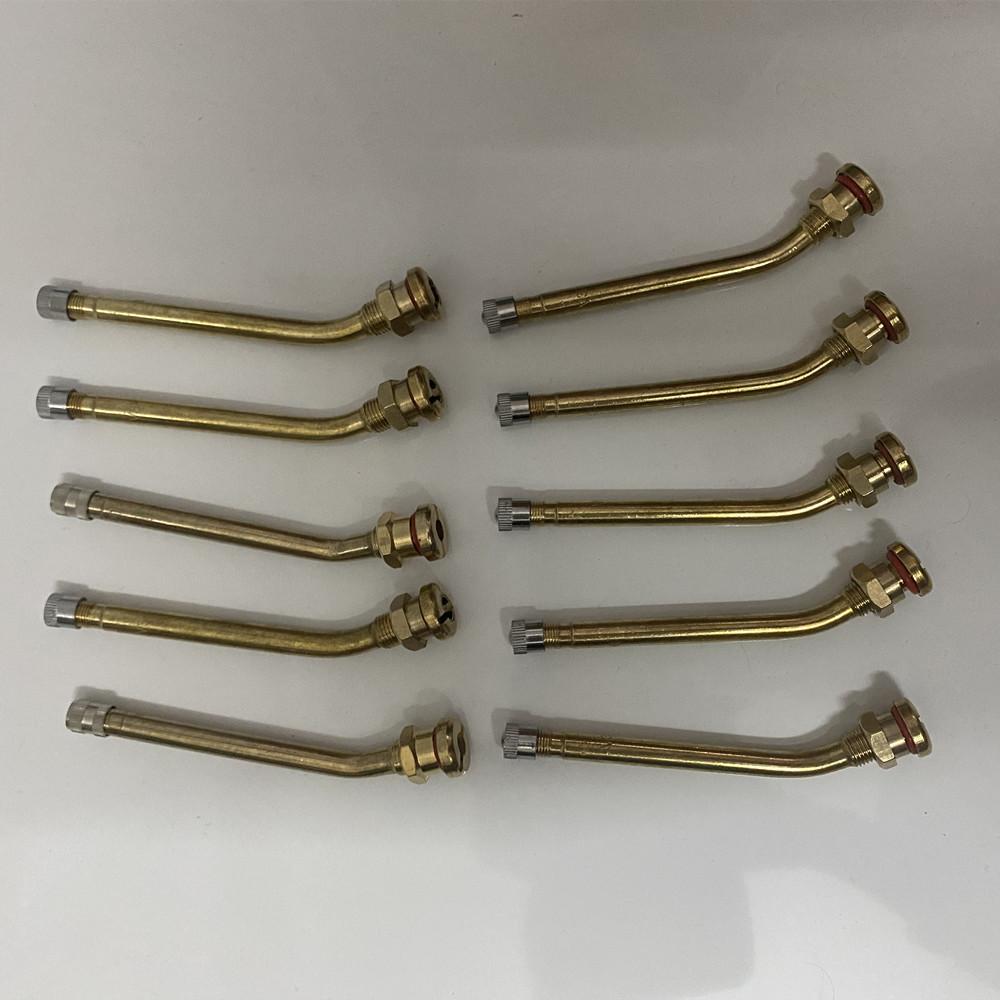 10 PCS Trucks Valve Stem V3.20.4 ,V3.20.5 V3.20.6 Valve Stems Brass Tubeless Tire Valve Adaptor for Trucks Buses Large Vehicles